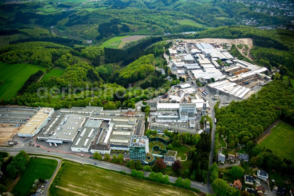 Aerial image Ennepetal - Building and production halls on the premises of Siegfried Jacob Metallwerke GmbH & Co. KG on Jacobstrasse in Ennepetal in the state North Rhine-Westphalia