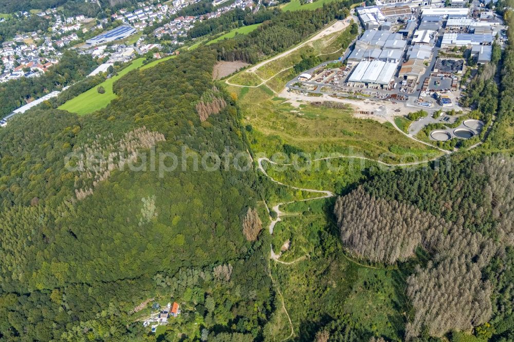 Ennepetal from above - Building and production halls on the premises of Siegfried Jacob Metallwerke GmbH & Co. KG on Jacobstrasse in Ennepetal in the state North Rhine-Westphalia