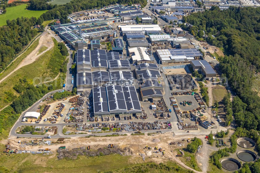 Aerial photograph Ennepetal - Building and production halls on the premises of Siegfried Jacob Metallwerke GmbH & Co. KG on Jacobstrasse in Ennepetal in the state North Rhine-Westphalia, Germany