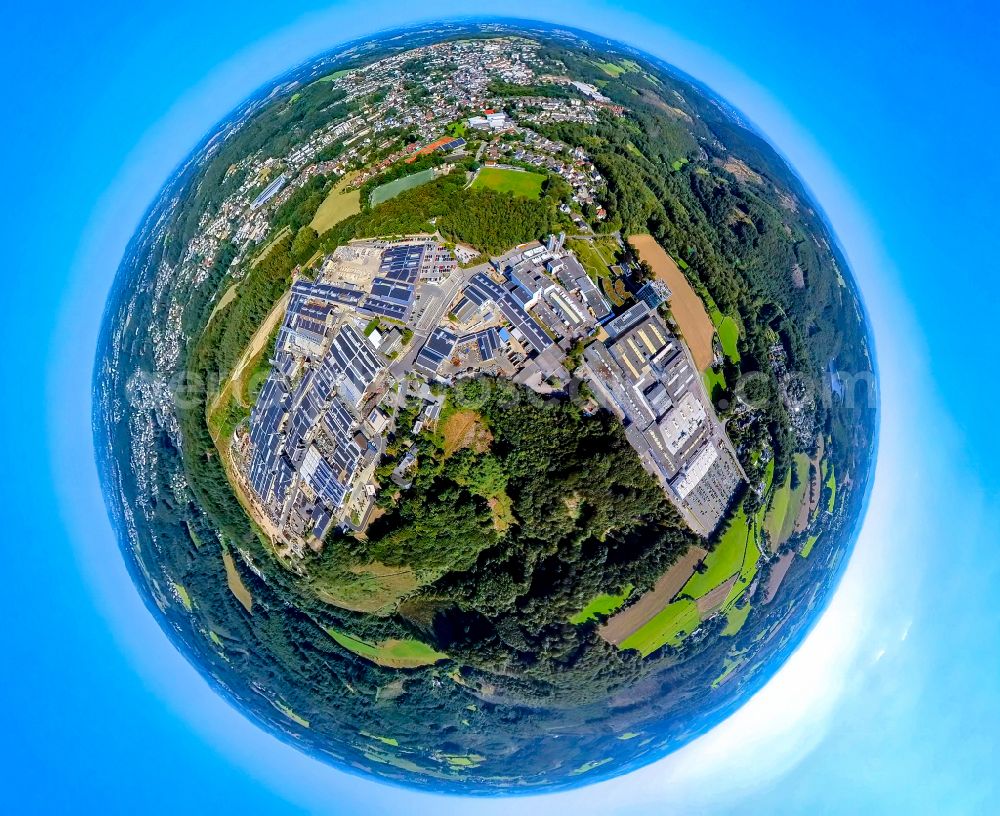 Aerial image Ennepetal - Building and production halls on the premises of Siegfried Jacob Metallwerke GmbH & Co. KG on Jacobstrasse in Ennepetal in the state North Rhine-Westphalia, Germany