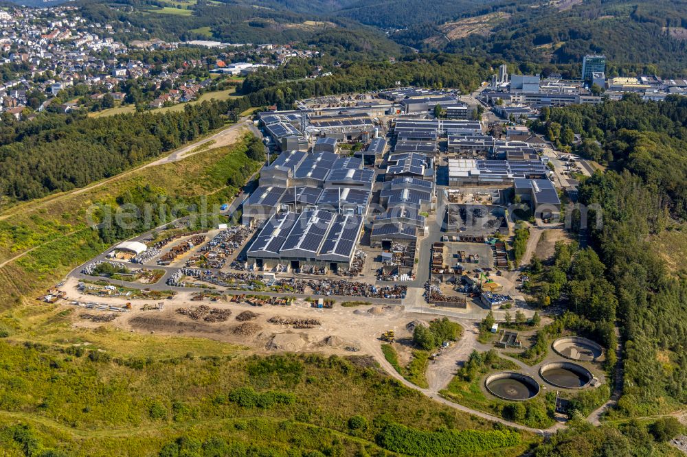 Aerial image Ennepetal - Building and production halls on the premises of Siegfried Jacob Metallwerke GmbH & Co. KG on Jacobstrasse in Ennepetal in the state North Rhine-Westphalia, Germany