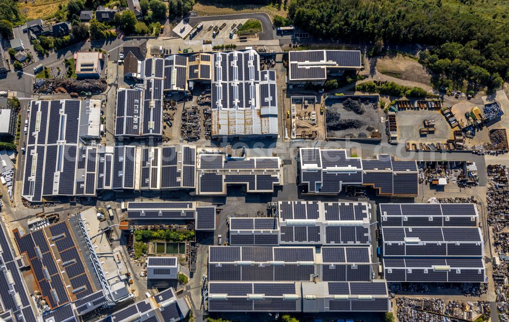 Ennepetal from the bird's eye view: Building and production halls on the premises of Siegfried Jacob Metallwerke GmbH & Co. KG on Jacobstrasse in Ennepetal in the state North Rhine-Westphalia, Germany