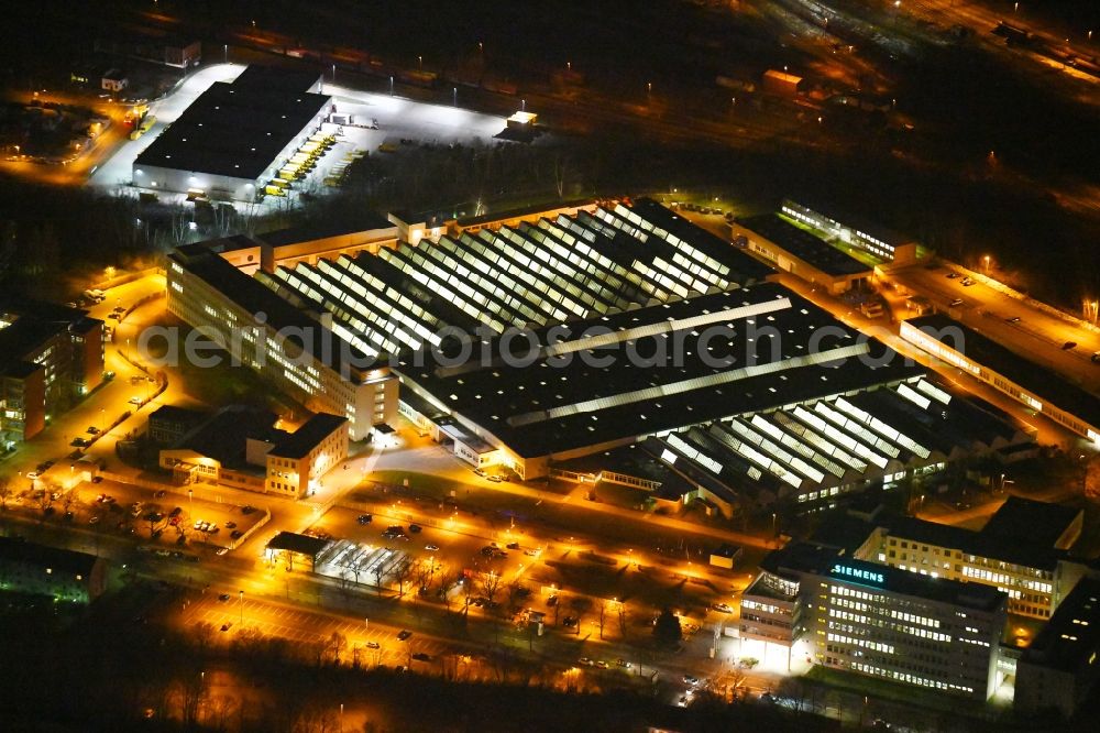 Aerial image Braunschweig - Building and production halls on the premises of Siemens Aktiengesellschaft on Ackerstrasse in Brunswick in the state Lower Saxony, Germany