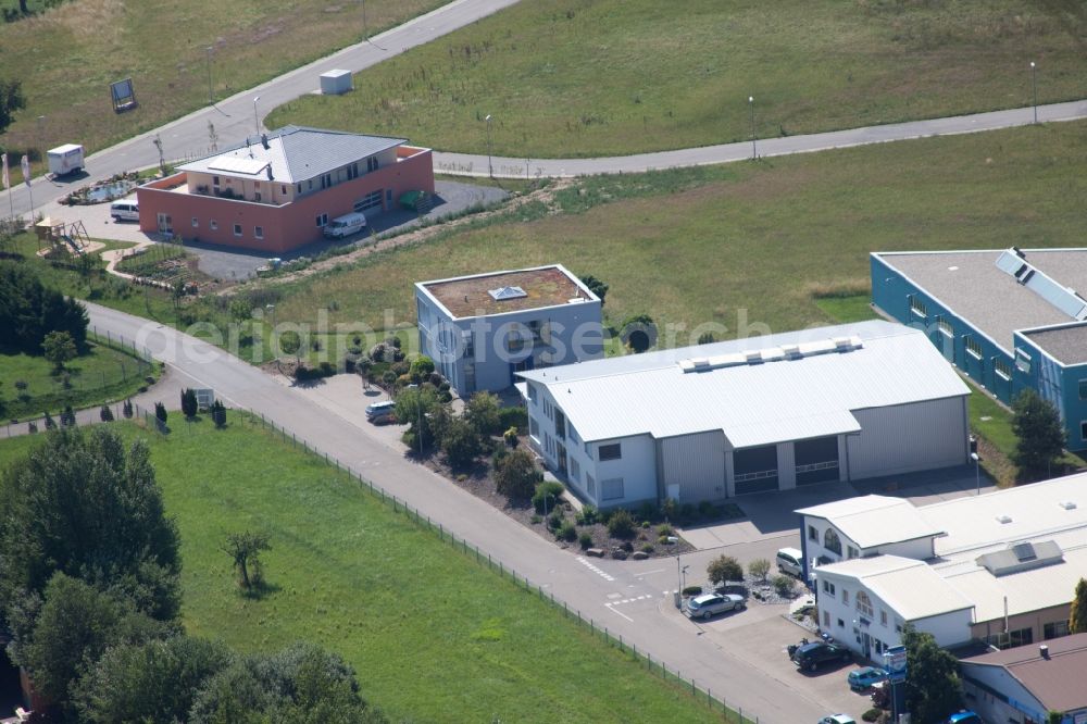 Marxzell from above - Building and production halls on the premises of sIH Holzindustrie GmbH & Co. KG (4 B Holzelemente) in Marxzell in the state Baden-Wuerttemberg