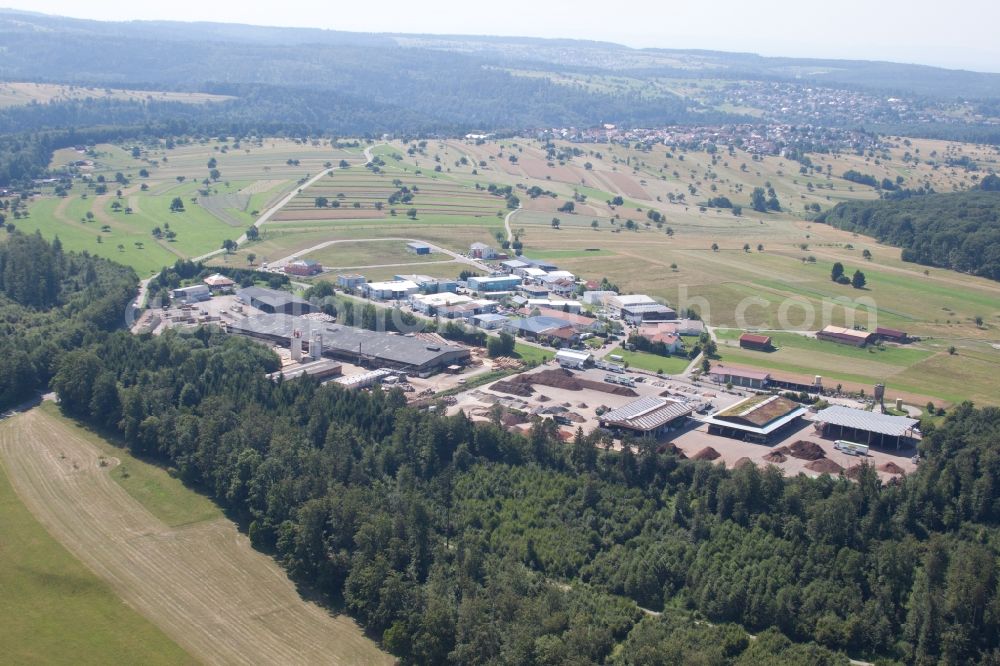 Aerial photograph Marxzell - Building and production halls on the premises of sIH a?? Holzindustrie GmbH & Co. KG (4 B Holzelemente) in Marxzell in the state Baden-Wuerttemberg