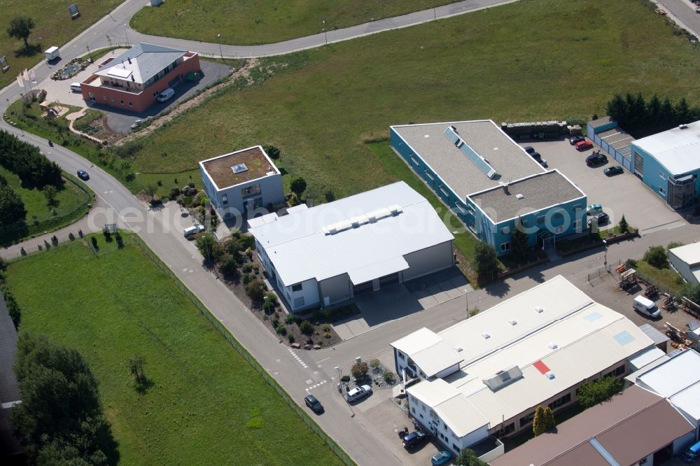 Marxzell from above - Building and production halls on the premises of sIH a?? Holzindustrie GmbH & Co. KG (4 B Holzelemente) in Marxzell in the state Baden-Wuerttemberg