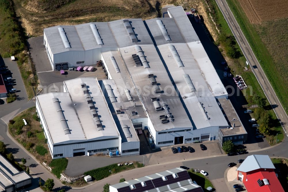 Aerial photograph Schöntal - Building and production halls on the premises of SMW Druckgiesstechnik GmbH on Rudolf-Diesel-Strasse in Schoental in the state Baden-Wurttemberg, Germany