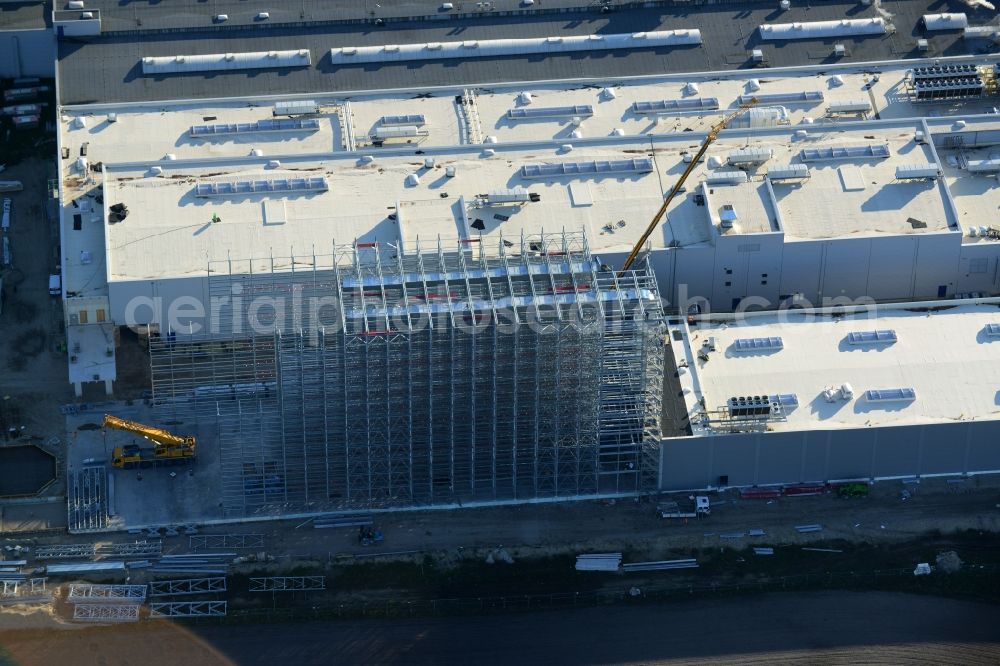 Aerial image Boizenburg/Elbe - Building and production halls on the premises of Sweet Tec GmbH in Boizenburg/Elbe in the state Mecklenburg - Western Pomerania