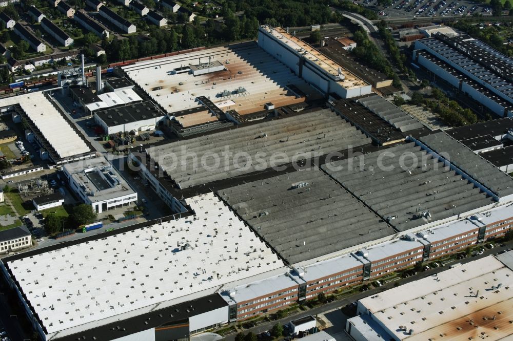 Braunschweig from above - Building and production halls on the premises of VW Volkswagen AG in Braunschweig in the state Lower Saxony