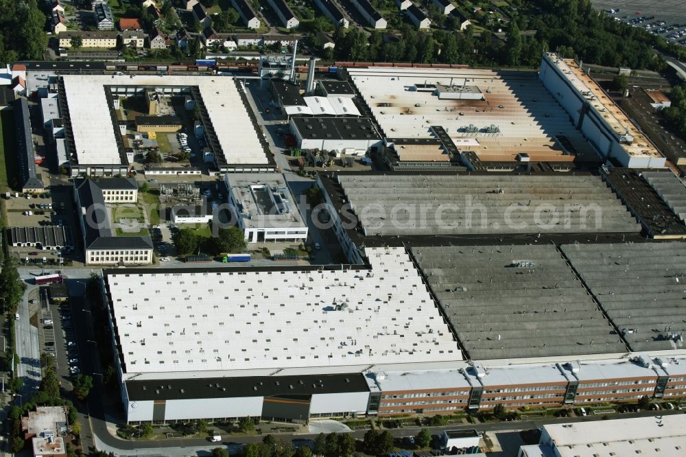 Braunschweig from the bird's eye view: Building and production halls on the premises of VW Volkswagen AG in Braunschweig in the state Lower Saxony