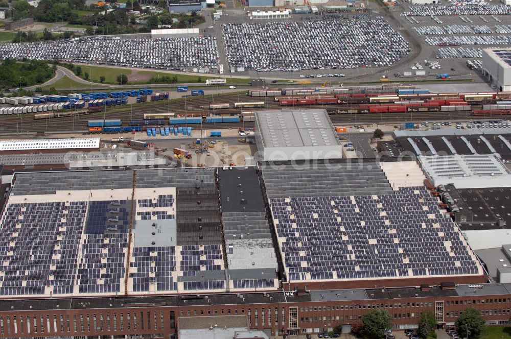 Wolfsburg from the bird's eye view: Blick auf das VW - Werksgelände der Volkswagen - Werke in Wolfsburg. Die Volkswagen AG, abgekürzt VW AG, mit Sitz in Wolfsburg, ist die Muttergesellschaft des Volkswagen-Konzerns und der größte Automobilhersteller Europas. View of the VW - Volkswagen factory premises - Works in Wolfsburg. Volkswagen AG, abbreviated VW AG, headquartered in Wolfsburg, is the parent company of the Volkswagen group and the largest car manufacturer in Europe.