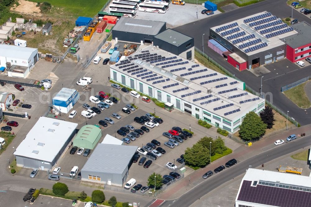 Aerial photograph Schwalmtal - Building and production halls on the premises of Vortmann GmbH in the district Waldniel in Schwalmtal in the state North Rhine-Westphalia, Germany