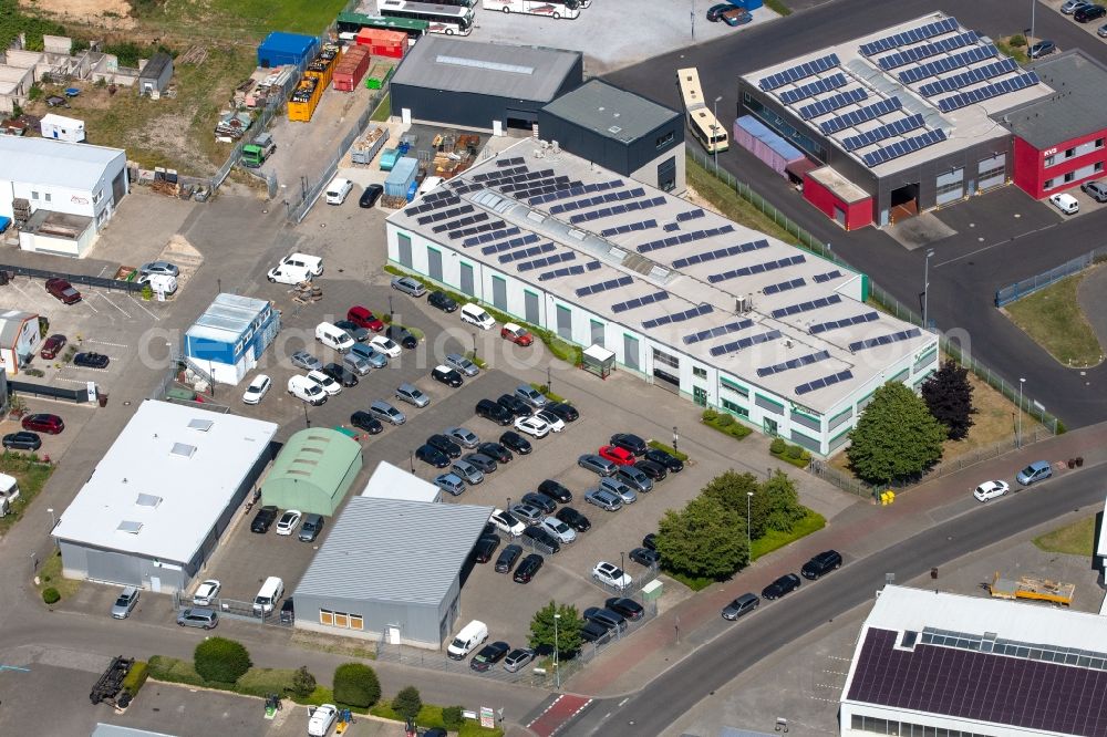 Aerial image Schwalmtal - Building and production halls on the premises of Vortmann GmbH in the district Waldniel in Schwalmtal in the state North Rhine-Westphalia, Germany