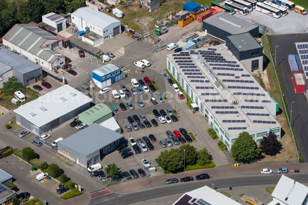 Aerial photograph Schwalmtal - Building and production halls on the premises of Vortmann GmbH in the district Waldniel in Schwalmtal in the state North Rhine-Westphalia, Germany