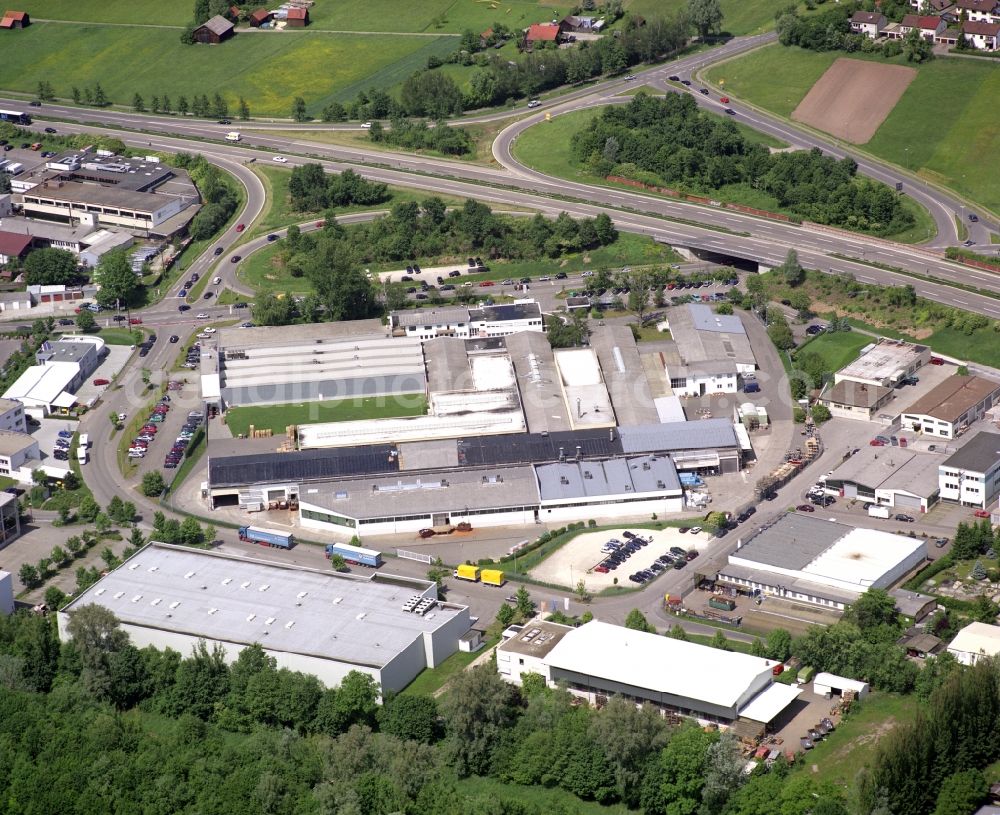 Aerial image Urbach - Building and production halls on the premises Vossloh-Schwabe Deutschland GmbH Wasenstrasser Vossloh-Schwabe Deutschland GmbH on Wasenstrasse in the district Haubersbronn in Urbach in the state Baden-Wurttemberg, Germany