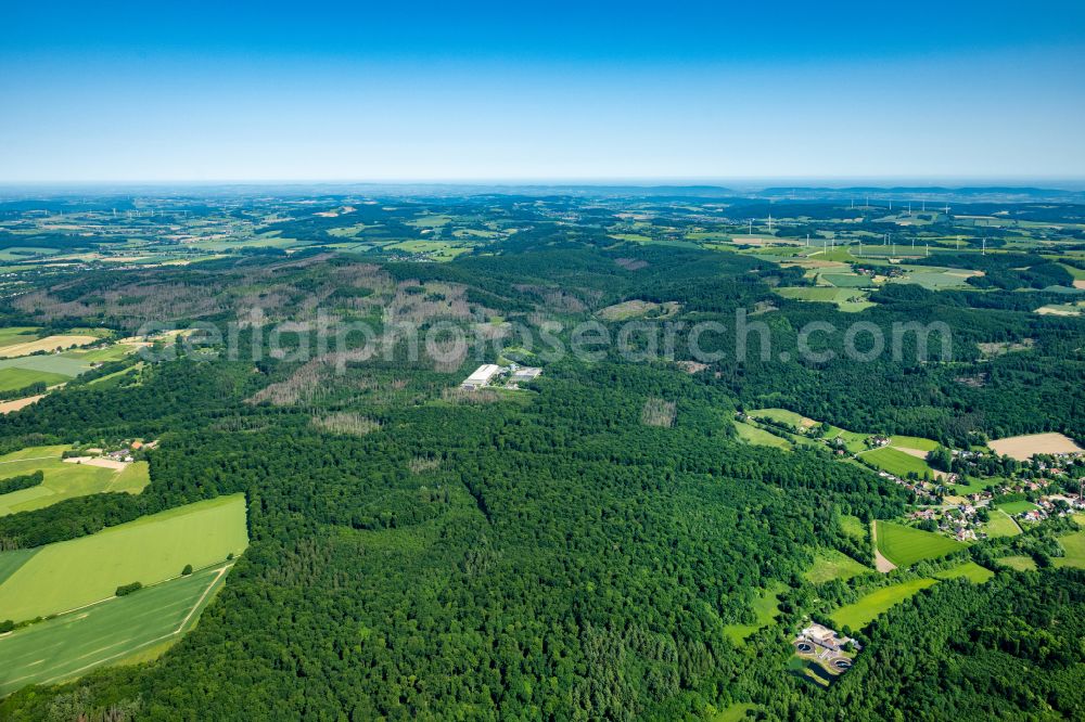 Aerial photograph Lemgo - Industrial area of waste disposal GmbH Lippe in North Rhine-Westphalia