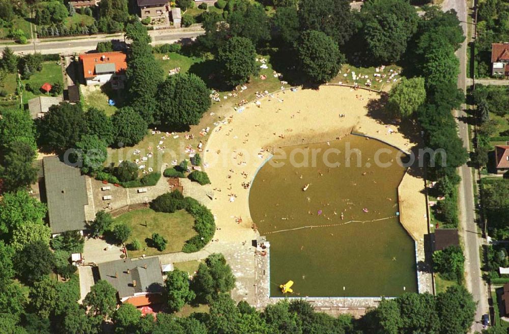 Aerial image Berlin - Hellersdorf - Wernerbad in Berlin-Hellersdorf / Mahlsdorf.