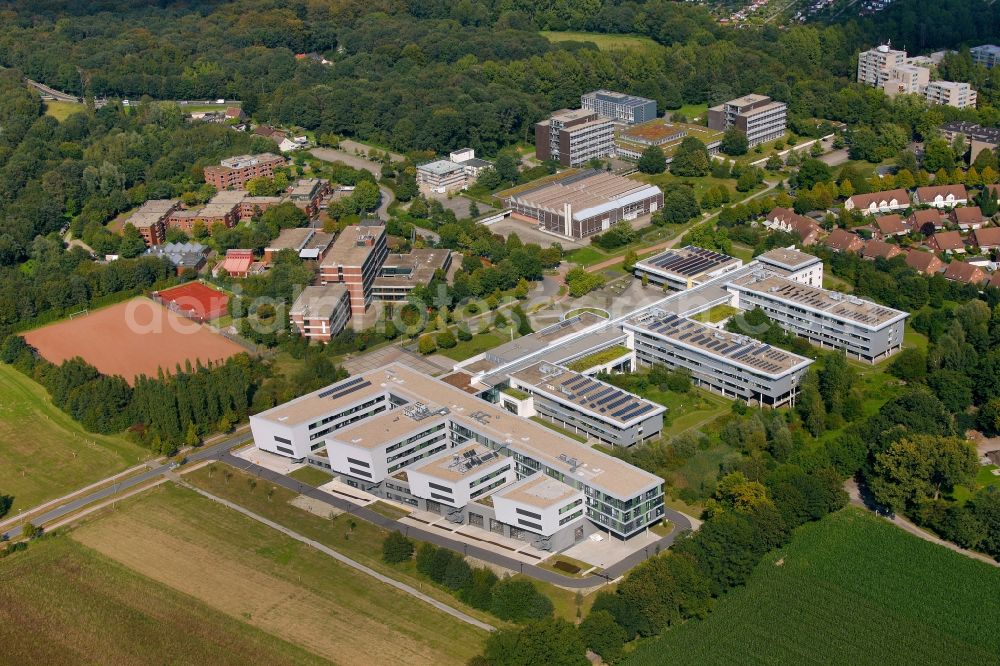 Gelsenkirchen from above - View of the college Westfaelische Hochschule in Gelsenkirchen in the state North Rhine-Westphalia