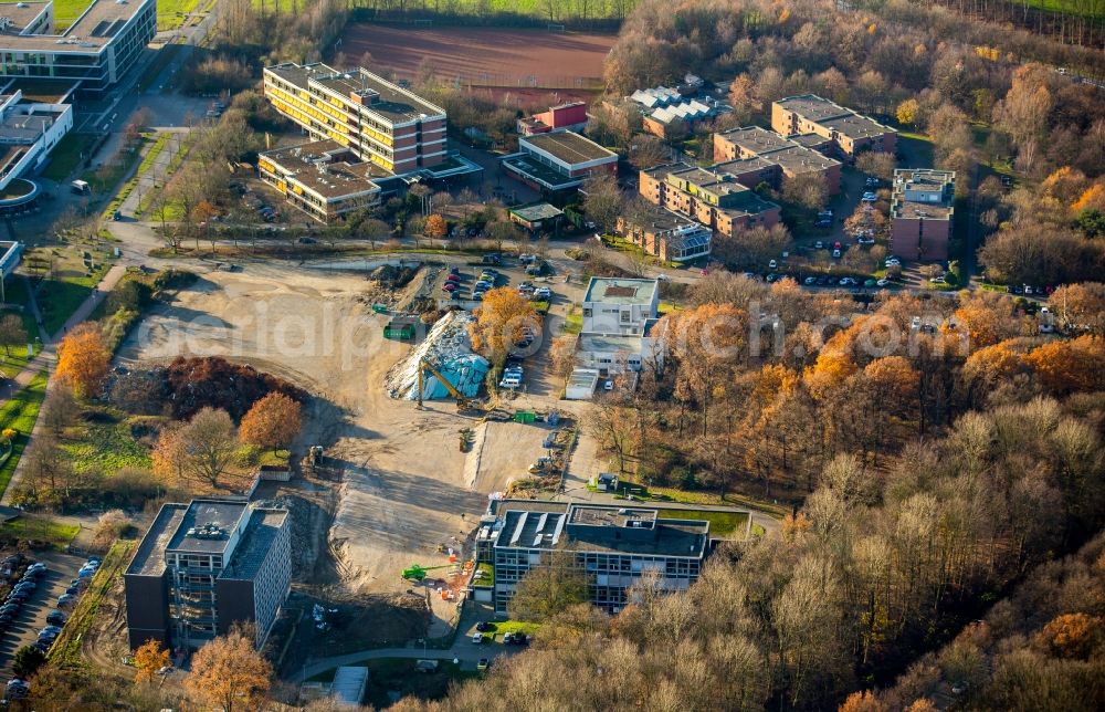 Aerial photograph Gelsenkirchen - View of the college Westfaelische Hochschule in Gelsenkirchen in the state North Rhine-Westphalia