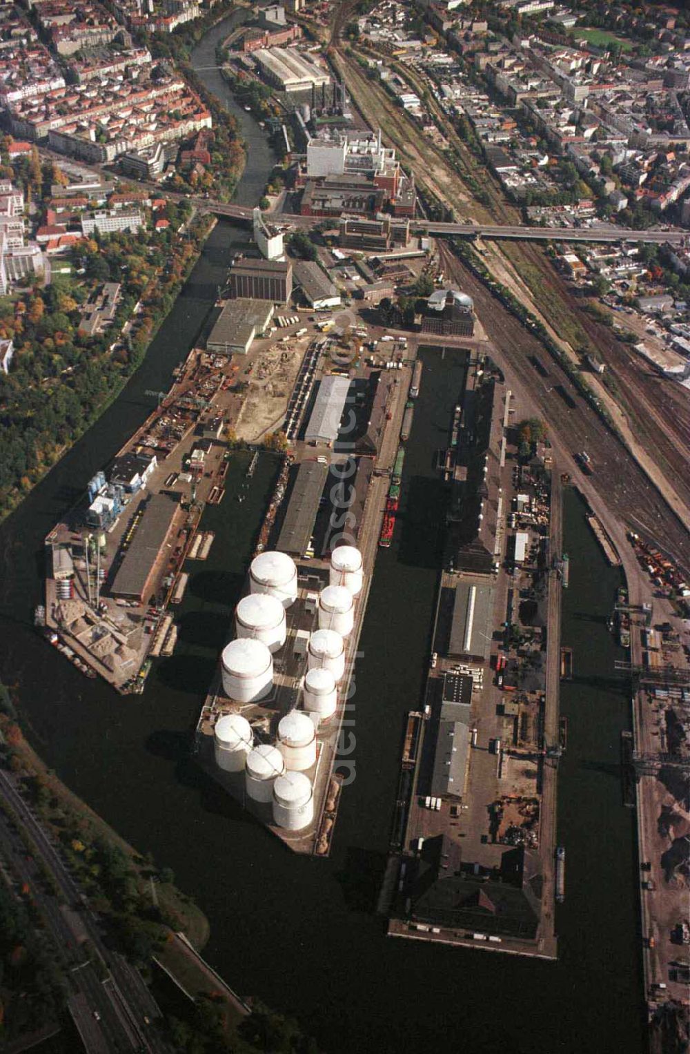 Aerial photograph Berlin - Westhafen