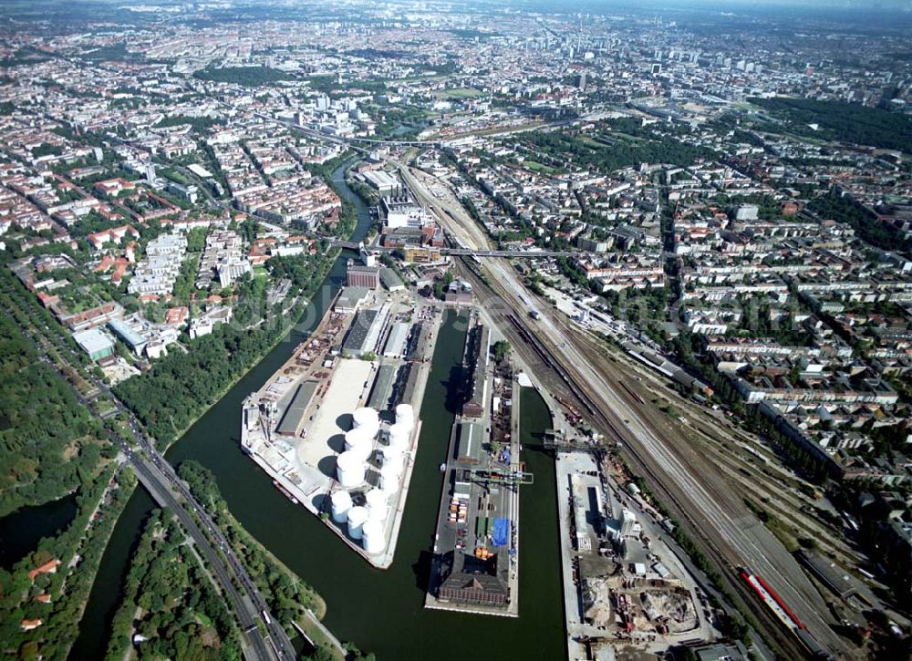 Berlin from the bird's eye view: Westhafen der BEHALA in Berlin