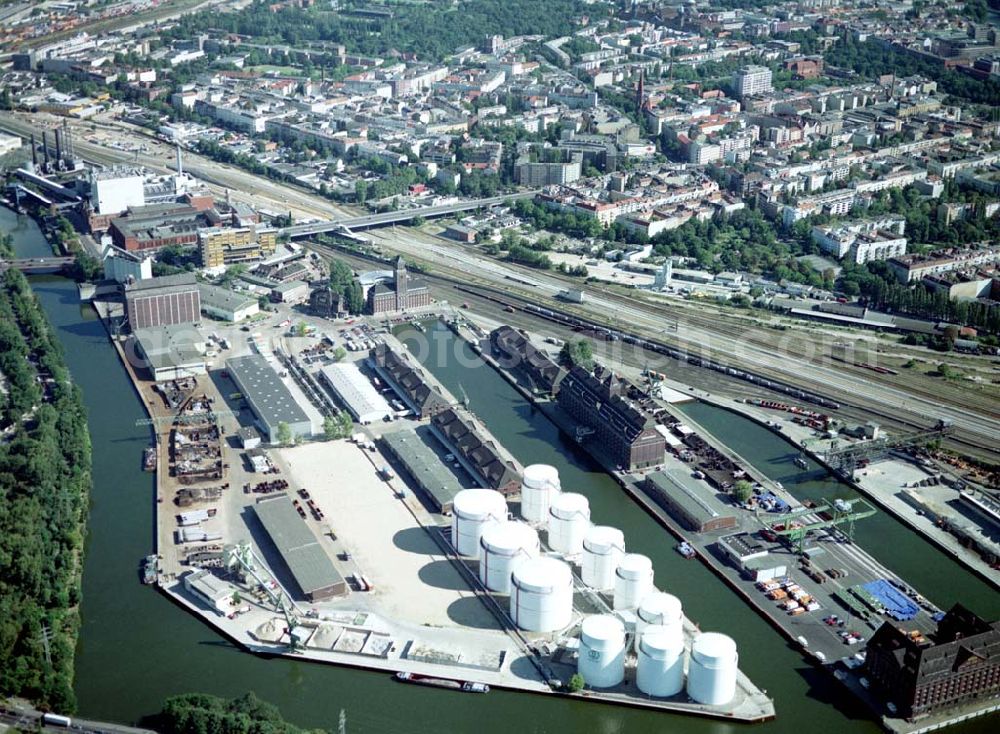 Aerial photograph Berlin - Westhafen der BEHALA in Berlin