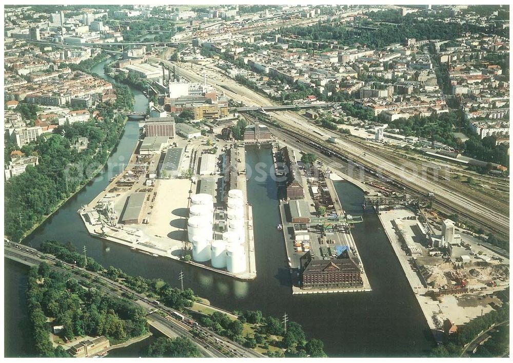 Berlin from the bird's eye view: Westhafen der BEHALA in Berlin