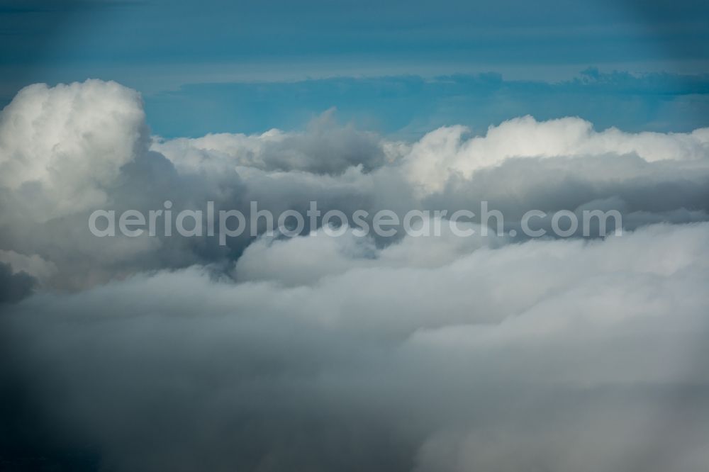 Aerial photograph Elsdorf - Weather conditions with cloud formation in Elsdorf in the state North Rhine-Westphalia, Germany