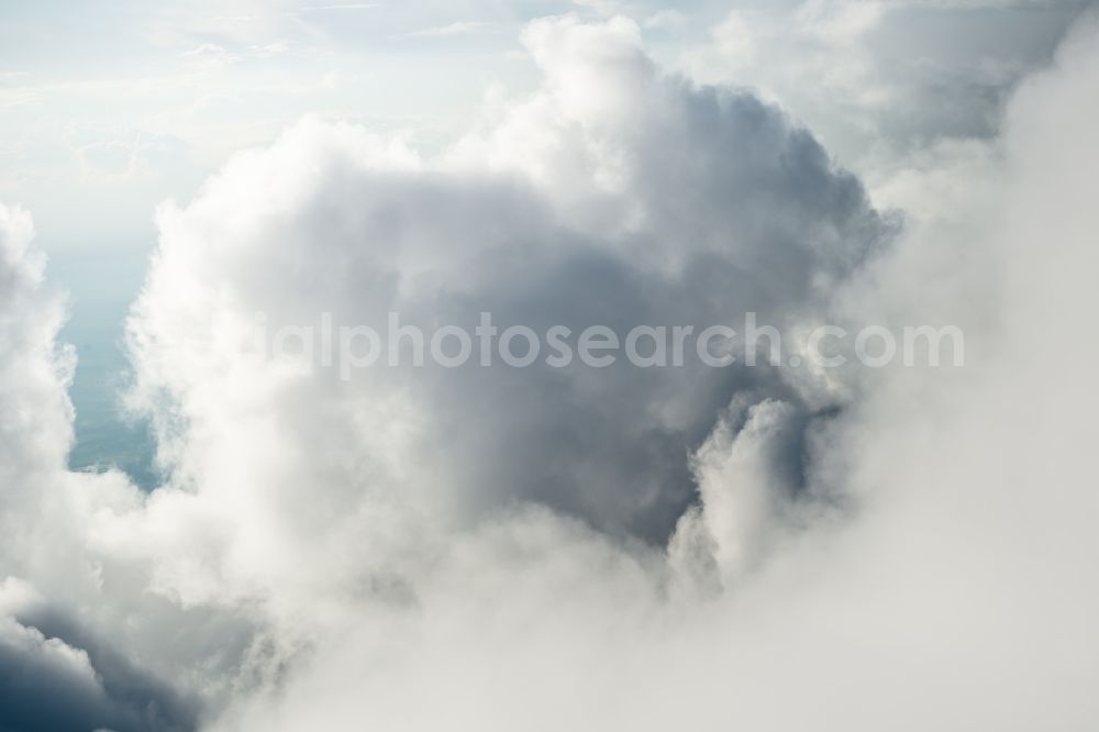 Aerial image Elsdorf - Weather conditions with cloud formation in Elsdorf in the state North Rhine-Westphalia, Germany