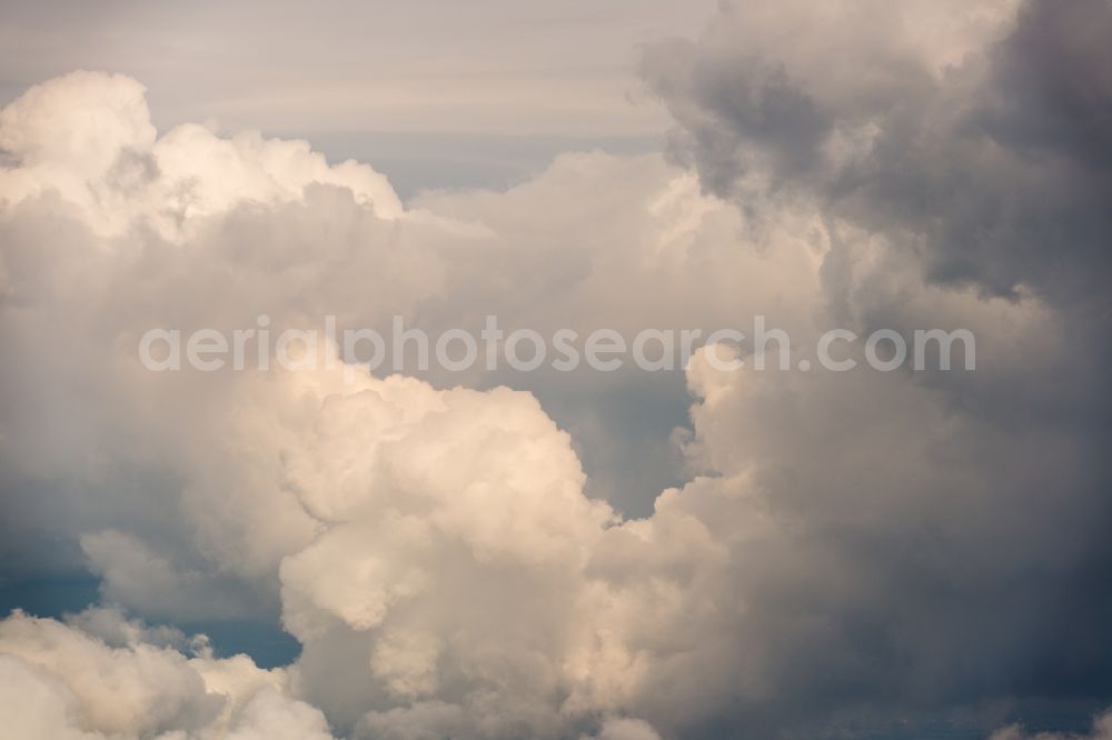 Aerial image Elsdorf - Weather conditions with cloud formation in Elsdorf in the state North Rhine-Westphalia, Germany