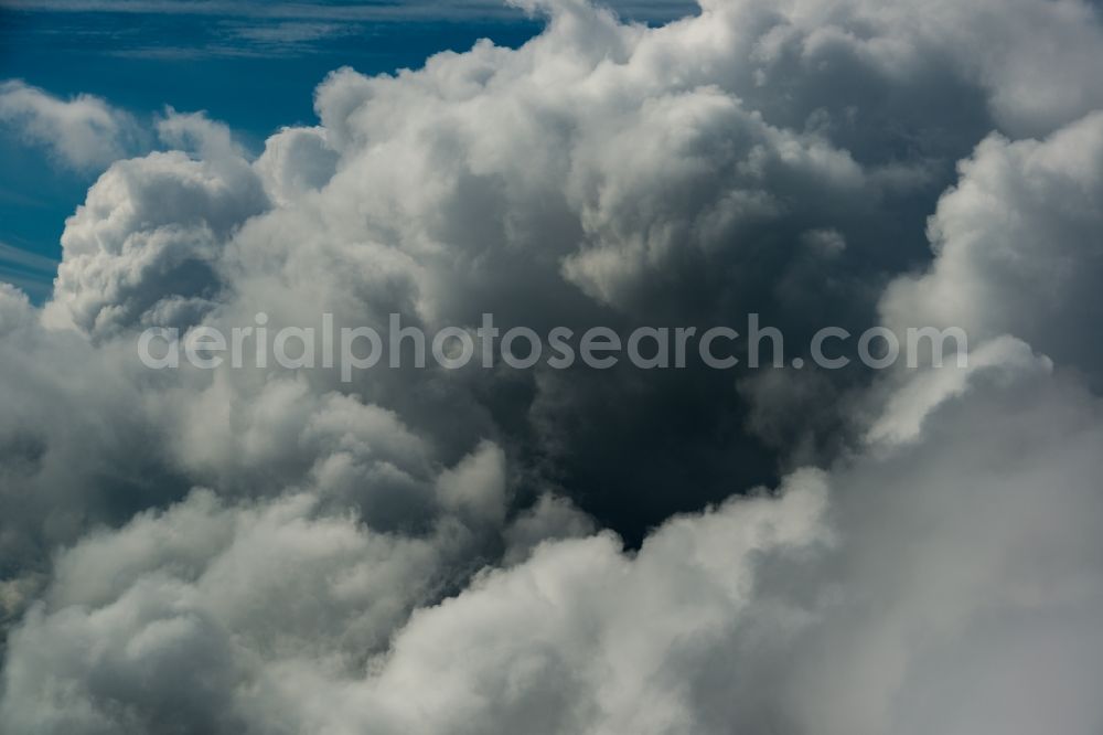 Aerial photograph Elsdorf - Weather conditions with cloud formation in Elsdorf in the state North Rhine-Westphalia, Germany