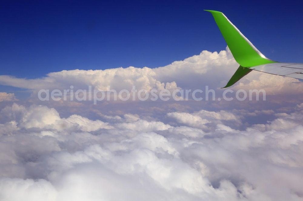 Aerial photograph Johannesburg - Weather conditions with cloud formation in Johannesburg in Gauteng, South Africa