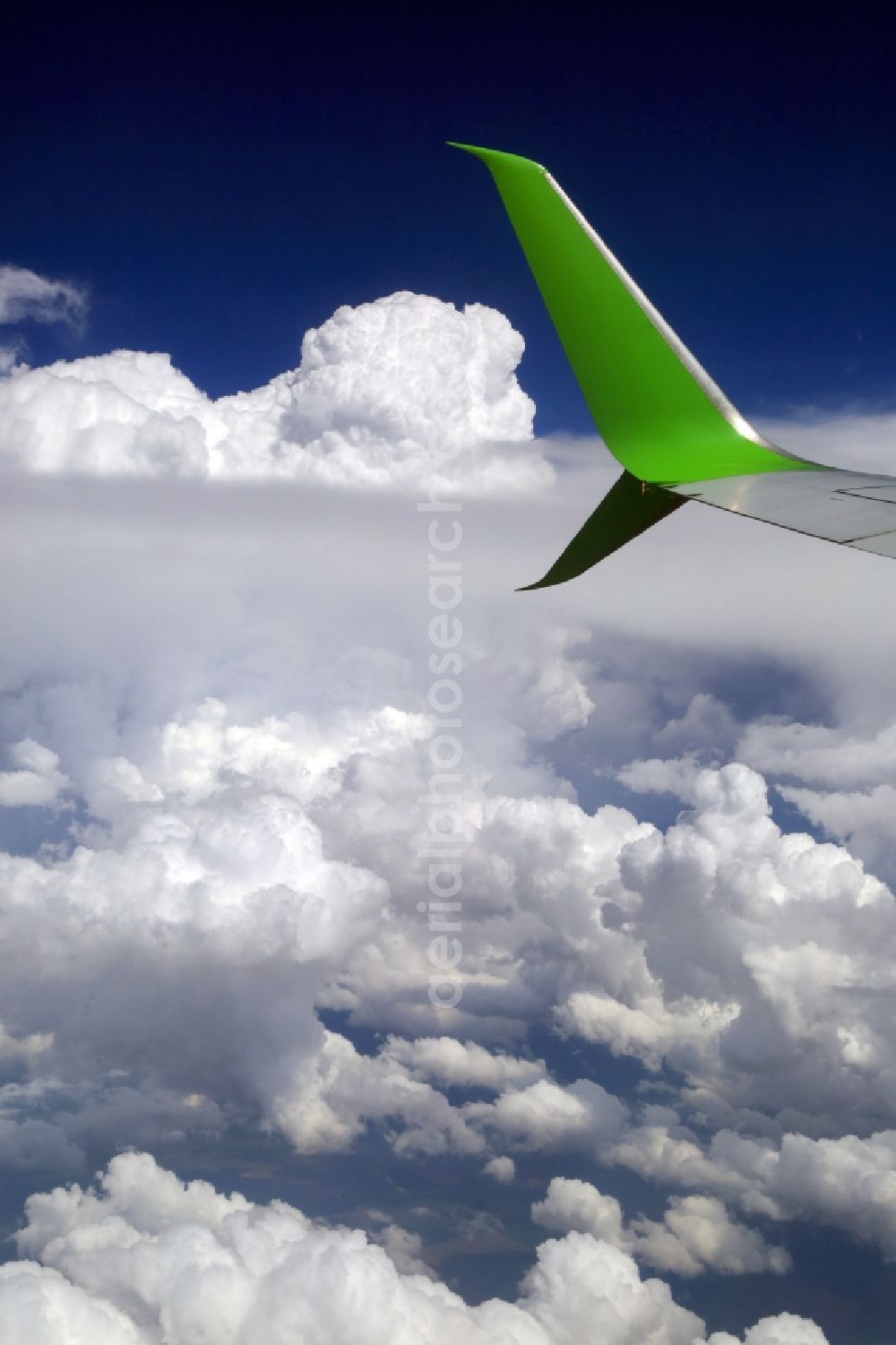 Aerial photograph Johannesburg - Weather conditions with cloud formation in Johannesburg in Gauteng, South Africa