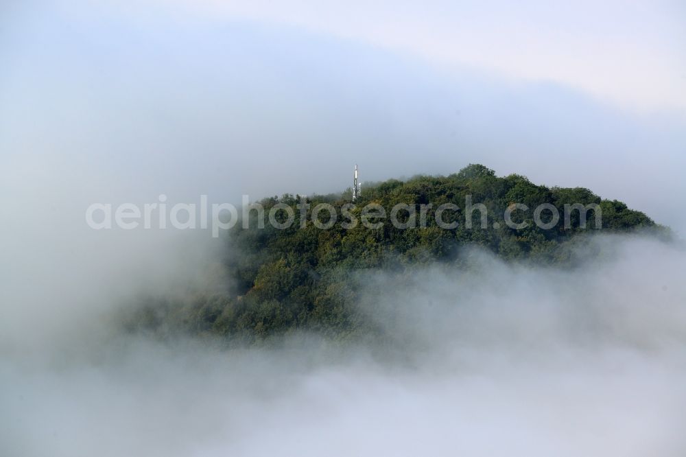 Marth from above - Weather conditions with cloud formation of Rusteberg in Marth in the state Thuringia