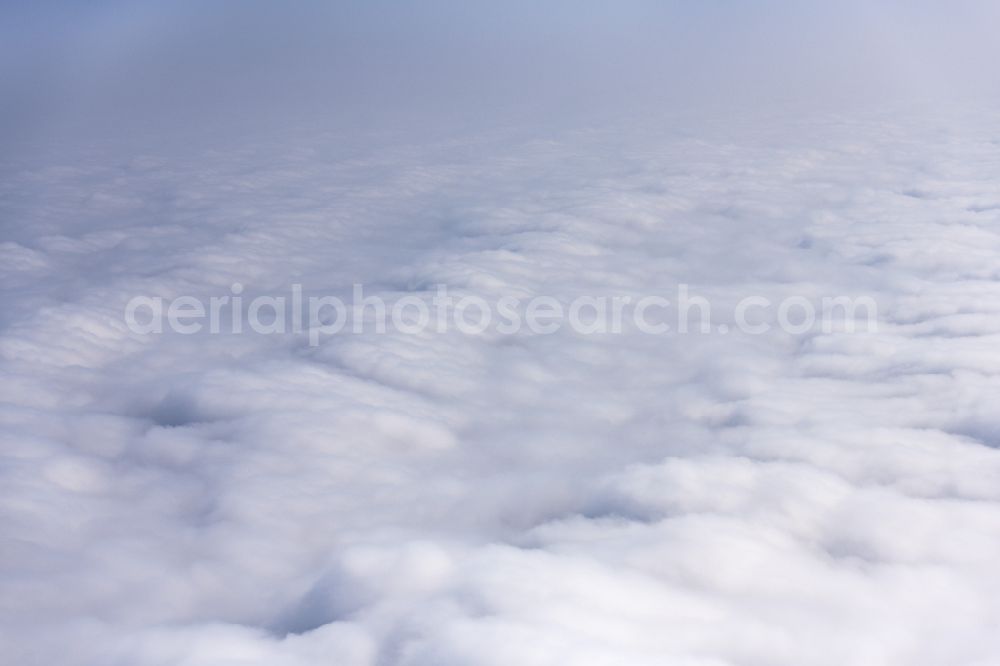 Münster from the bird's eye view: Weather conditions with cloud formation in Muenster in the state North Rhine-Westphalia, Germany