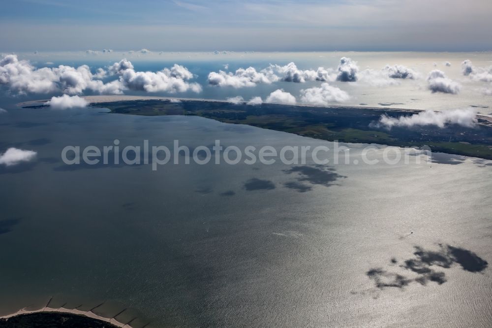 Nebel from above - Weather conditions with cloud formation in Nebel Amrum in the state Schleswig-Holstein, Germany