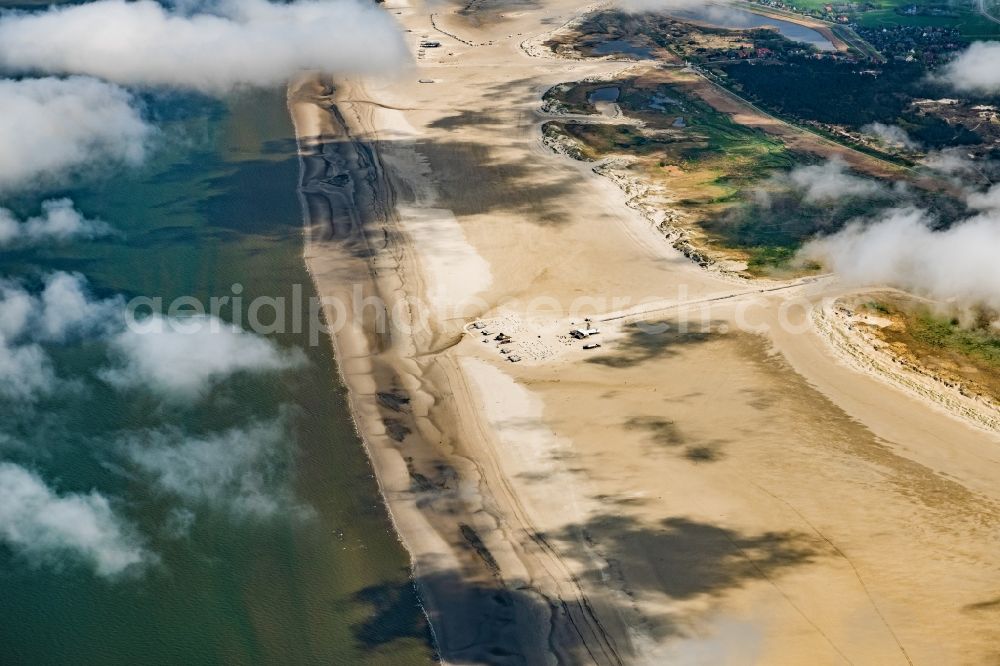 Aerial photograph Sankt Peter-Ording - Weather conditions with cloud formation in Sankt Peter-Ording in the state Schleswig-Holstein, Germany