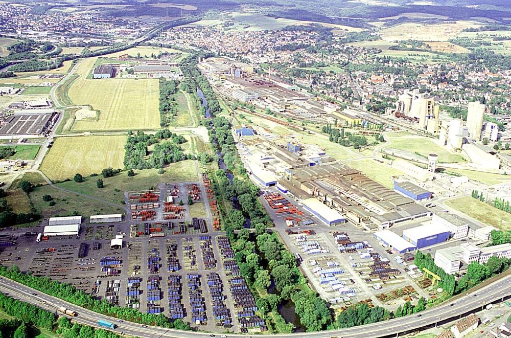 Aerial image Wetzlar / Hessen - Wetzlar / Hessen Blick auf das Stadtzentrum von Wetzlar und die Buderus-Werke Adresse: Buderus Heiztechnik GmbH Sophienstr. 30 -32 35576 Wetzlar Tel.: (06441) 418-0 03.09.2003