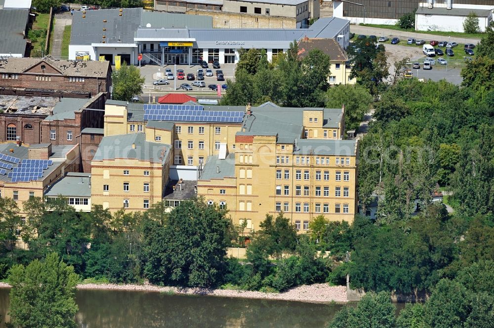 Aerial photograph Wittenberg - View of headquarters of Wikana Keks und Nahrungsmittel GmbH on Dessauer Strasse in Lutherstadt Wittenberg in Saxony-Anhalt