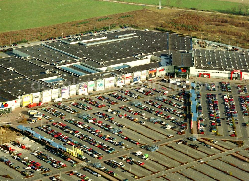 Wildau from above - Wildau bei Königs Wusterhausen - Brandenburg A10 - Center 05.11.2002