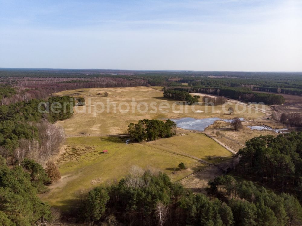 Aerial image Schorfheide - Wildpark Schorfheide in Gross Schoenebeck at Schorfheide in the state Brandenburg, Germany