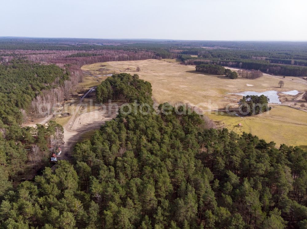 Aerial photograph Schorfheide - Wildpark Schorfheide in Gross Schoenebeck at Schorfheide in the state Brandenburg, Germany