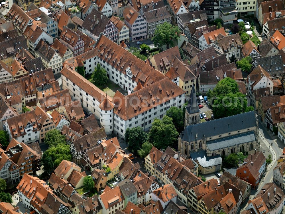 Aerial photograph Tübingen - The Wilhelmstift in Tübingen in Baden-Wuerttemberg