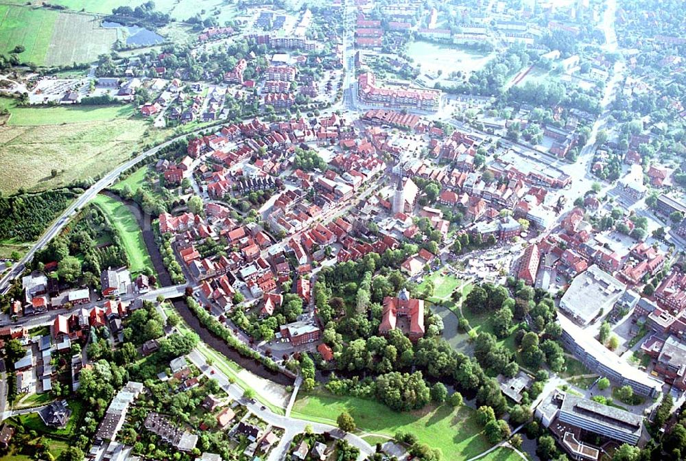 Winsen (Luhe)/ Niedersachsen from above - 