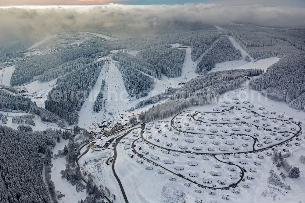 Winterberg from the bird's eye view: View at the Landal Holiday park at the Winertberger Büre in Winterberg in the federal state North Rhine-Westphalia