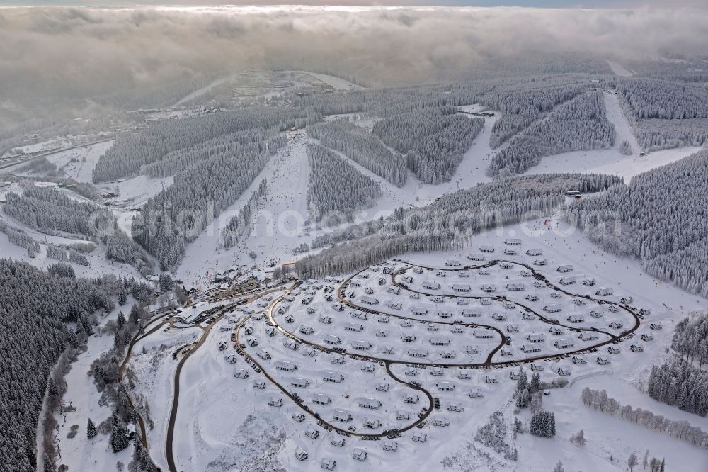 Winterberg from the bird's eye view: View at the Landal Holiday park at the Winertberger Büre in Winterberg in the federal state North Rhine-Westphalia