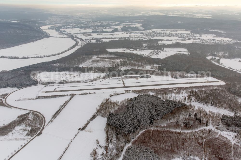 Aerial image Arnsberg - Airfield Arnsberg Menden in North Rhine-Westphalia