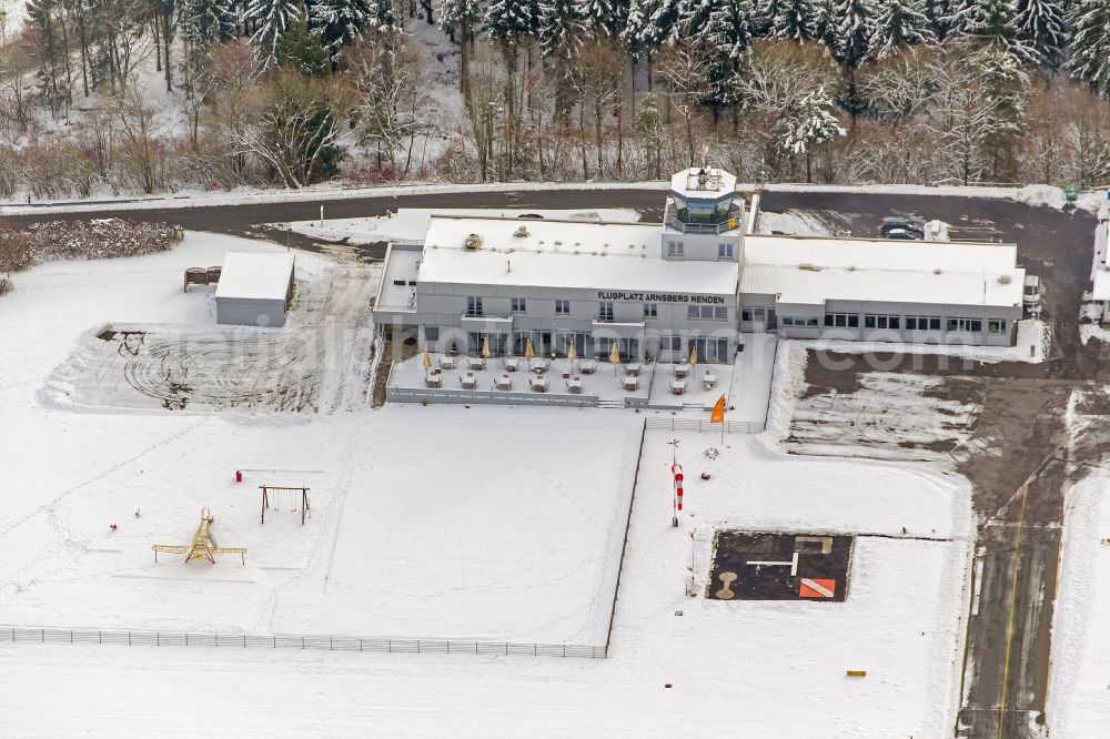 Aerial photograph Arnsberg - Airfield Arnsberg Menden in North Rhine-Westphalia