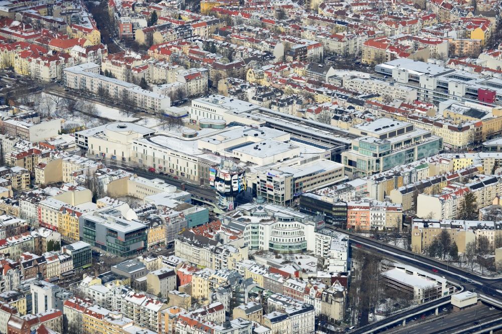 Aerial photograph Berlin - The shopping center Boulevard Berlin