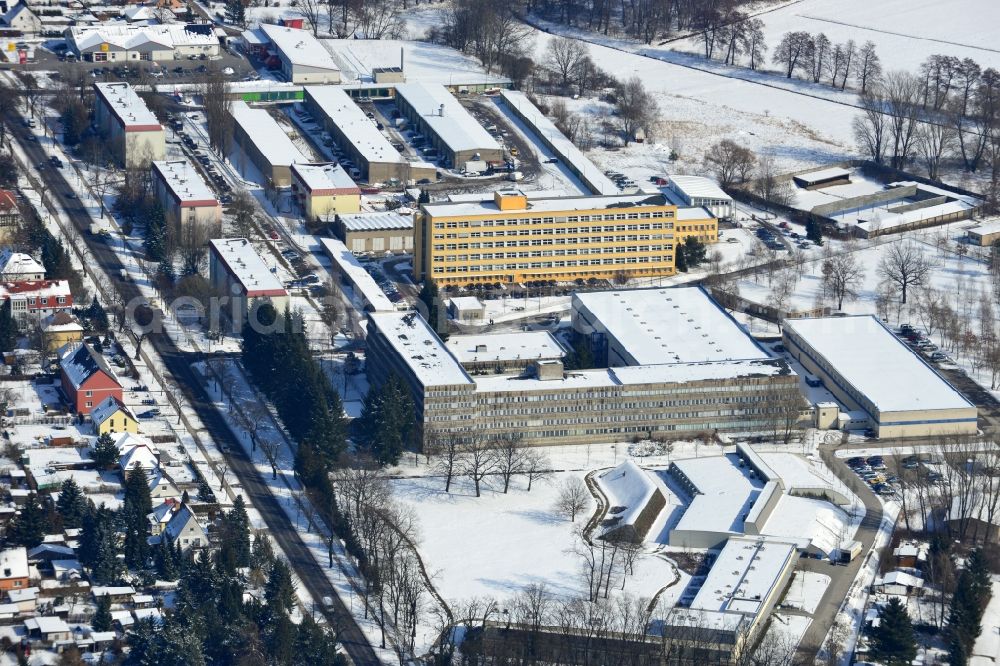 Aerial photograph Hoppegarten - View of headquarters of the country office for construction and traffic - LBV in Hoppegarten in Brandenburg